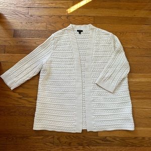 Talbots Ivory Cardigan